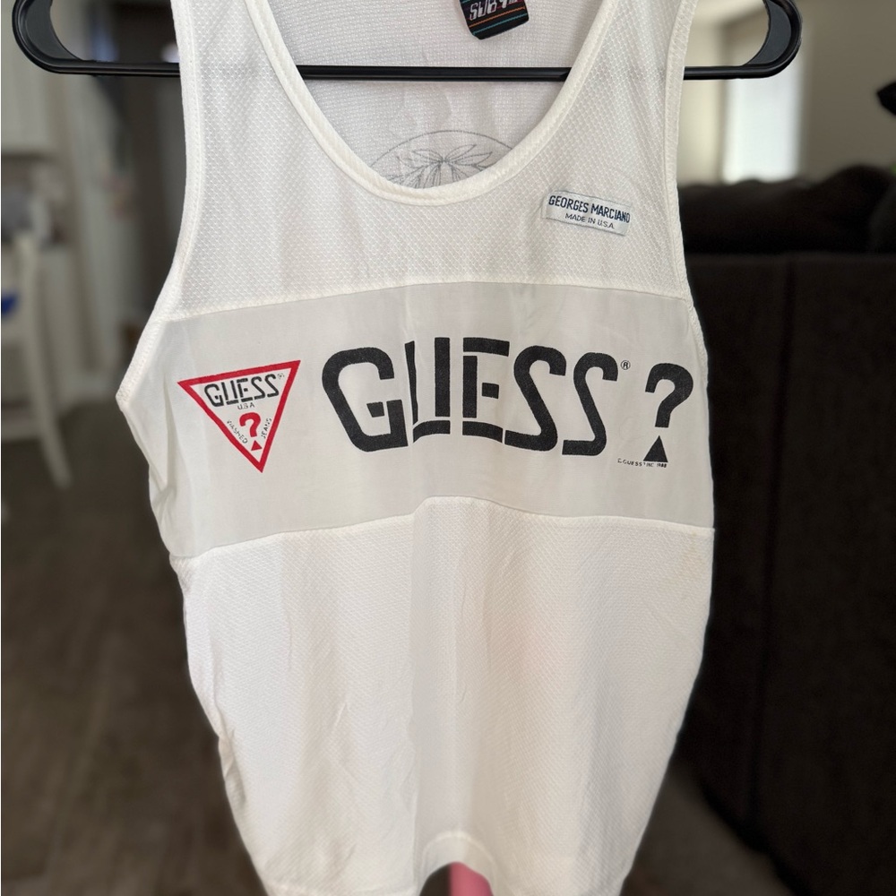 Vintage LA Marathon Guess? Sleeveless Tank by George Marciano Sub 4 Men’s M
